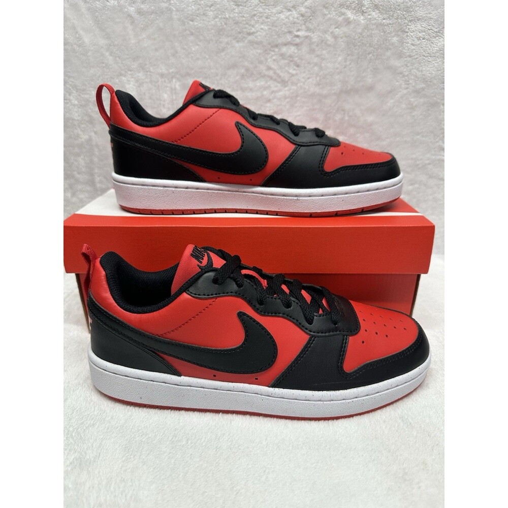 Nike Court Borough Low Recraft GS 6Y University Red Black White DV5456-600
